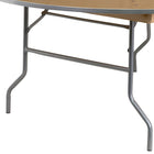 Flash Furniture – Table de banquet pliante de 72 po de diamètre avec rebords en métal, bois clair (XA72BIRCHM)-Table pliante de 6 pieds