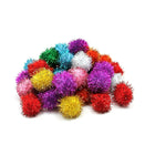 Pompons scintillants Chenille Craft, assortis, paquet de 240-Les pompons scintillants de 1" comprennent des brins chatoyants uniques
