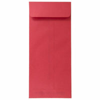 JAM Paper #12 Policy Commerciales Enveloppes Colourées - 4,75" x 11" - Rouge recyclé - Paquet de 25-Couleur : Enveloppe rouge