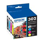 Epson - Cartouches d'encre T302 Claria Premium - Noir et couleurs CMJ-Photos brillantes autant sur papier ordinaire que sur papier glacé