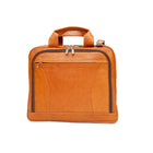 Ashlin ? Malette Alaster pour ordinateur portatif avec compartiment de rangement avant, havane (P7300-18-08)-Le range-tout à l?avant comporte 1 pochette horizontale, 2 grandes pochettes, 3 porte-stylos et une section à pièces d?identité.
