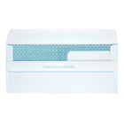 Staples - Enveloppes de sécurité nº 9 à fenêtre double Pliez et collez, 3 7/8 x 8 7/8 po, 24 lb, blanc, boîte de 250-Rabat carré avec joint latéral pour faciliter l'insertion de relevés et formulaires