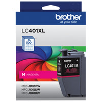 Brother - LC401XLMS Cartouche d’encre magenta à haut rendement d’origine-Qualité d’impression à jet d’encre couleur professionnelle sur laquelle vous pouvez toujours compter jusqu’à 500 pages.