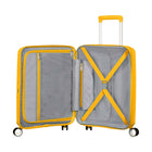 American Tourister - Curio Valise De Cabine Spinner-Jaune Doré-La serrure intégrée approuvée par la TSA offre une sécurité supplémentaire lors de l’enregistrement de vos bagages