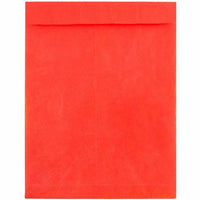  JAM Paper - Enveloppes pour catalogue à extrémité ouverte - indéchirables - Tyvek - 10 x 13 - rouge - paquet de 10-Enveloppes à extrémité ouverte en Tyvek rouge