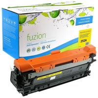 fuzion - HP 504A (CE252A) Cartouche De Toner Remanufacturée - Rendement Standard - Jaune-Couleur d'encre: Jaune