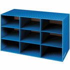 Bankers Box® - Casier de rangement pour la salle de classe, 9 compartiments, bleu-9 compartiments spacieux pour livres surdimensionnés et matériaux d'apprentissage