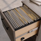 Sauder - La Collection Affirm Caisson mobile à 2 tiroirs - Finition Hudson Elm-Conforme à la norme BIFMA x5.9 pour la sécurité, la durabilité et la performance structurelle.