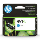 HP 951XL Cartouche d’encre cyan à rendement élevé d’origine (CN046AN)-Couleurs: Cyan