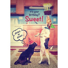 Millbrook Studios – Carte de souhaits et enveloppes, 5 3/8 x 7 3/4 po, It’s Your Birthday? Sweet!, 18/paquet (06147)-Imprimé sur papier cartonné non couché