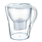 Aquavero - Pichet de filtration d'eau de 14 tasses, blanc Aspen-Capacité : Peut contenir 3,5 l ou 14 tasses d'eau
