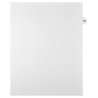 Markmaker - Intercalaires imprimes Legal, Blanc, 1/15th coupe, format lettre, sans trous, 25 tabs/PQT, 5 PQT/Boite, Numero 183-Intercalaires imprimes Legal