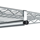 Présentoir à vêtements à roulettes à 3 niveaux TRINITY EcoStorage, Chrome (TBFZ-2707)-Une (1) tige de suspension: 27 kg (60 lb) par tige de suspension