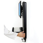 ErgotronMD – 61-081-085 StyleView assis-debout, zones à fort trafic, noir Ergotron-Modèle compact conforme aux normes les plus strictes relatives à la profondeur des saillies murales, comme les exigences de la Commission paritaire