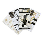 Happy Planner - Paquet économique d’autocollants - Or et noir - 30 Feuilles-Adapté aux articles Classic Happy Planner