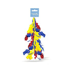 Choux frisés Rouge, Bleu, Jaune, Paquet de 12 (76005) - Millbrook Studios-Rouge, Bleu, Jaune