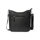 Nicci - Sac à bandoulière zippé de taille moyenne avec sangle web - Noir-Sac bandoulière