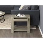 Safdie & Co. 24L Table D’Appoint - Taupe Foncé 1 Tiroir 1 Étagère-Un tiroir de rangement et une étagère pour vous garder organisé.