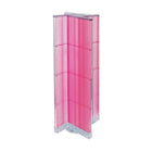 Azar Displays – Présentoir de plancher rotatif à panneaux perforés, 16 x 60 po, rose (700420-PNK)-En plastique rose