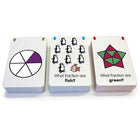 Junior Learning - Cartes éclair de fractions pour les élèves de 2e à 6e année (JRL212)-1 paquet de 162 cartes