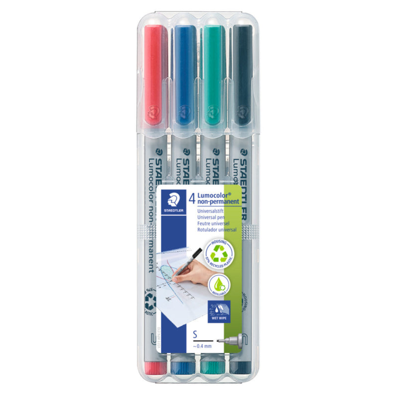 Staedtler Lumocolor permanent omnigraph, craie universelle permanente pour un marquage opaque sur la plupart des surfaces, 236-3 - Lot de 12