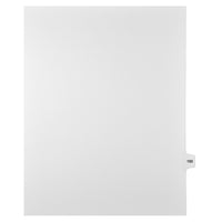 Markmaker - Intercalaires imprimes Legal, Blanc, 1/15th coupe, format lettre, sans trous, 25 tabs/PQT, 5 PQT/Boite, Numero 192-Intercalaires imprimes Legal