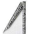 JAM Paper -  Papier cadeau – Papier cadeau imprimé zèbre – 50 m² au total – Rayures safari noires et blanches – 2 rouleaux/paquet-La superficie parfaite pour emballer rapidement et facilement vos cadeaux