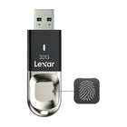 Lexar - Clé USB 3.0 JumpDrive F35 empreinte digitale, 32 Go-Lecture 150 Mo/sec. max.