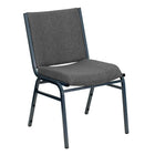 Flash Furniture – Chaise empilable robuste grise à motifs à revêtement Hercules rembourrée de 3 po-Style contemporain