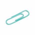 JAM PAPER - Colore norme 1" Trombones, Bleu sarcelle, 2 paquets de 100-Ces trombones colores sont parfaits pour organiser des papiers à la maison, à l'ecole ou au bureau