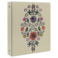 Staples - Reliure de 1 po à 3 anneaux - Boho-Reliure à anneaux ronds, design bohème, peut contenir jusqu'à 175 feuilles de papier