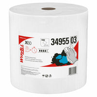 WypAll - Chiffons de nettoyage multitâches GeneralClean X60 - Rouleau géant - Chiffons résistants et absorbants - Blancs-1 100 feuilles/rouleau, 1 rouleau de chiffons de nettoyage multitâches WypAll GeneralClean X60/caisse, 1 100 feuilles/caisse