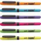 Staples – Surligneurs Hype! Gripped genre stylo, pointe biseautée, couleurs variées, paquet de 6-Encre vive à séchage rapide