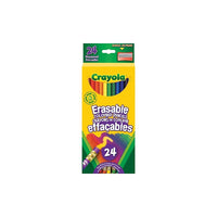Crayola Crayons de couleur effaçables - paquet de 24-24 crayons de couleur effaçables