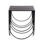 Table dappoint avec coquilles gigogne, noir 66434-4