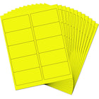 JAM Paper - Étiquette d'adresse laser/jet d'encre - 2 po x 4 po - Jaune fluo fluo - Paquet de 120-Taille : Moyenne (2 x 4 pouces), Les étiquettes imprimables sont faciles à créer et à personnaliser