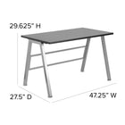 Flash Furniture Bureau haut profil-6