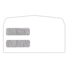 Blueline - Enveloppe #9, double fenêtres - 4" x 9" - Blanc - Paquet de 100-Enveloppe blanche