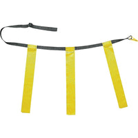 Champion Sports - Ensemble de football à triple drapeau jaune pour adulte, 32" - 39"-Profitez d'une partie de flag-football amusante et sans tacle avec la ceinture Champion Sports Adult Triple Flag Football