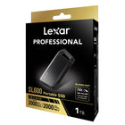 Lexar - LSL600X001T-RNBNG  Disque Portable  SSD Professional SL600 - 1 To-Comprend Lexar DataShield, une solution logicielle de cryptage AES 256 bits pour protéger les fichiers.