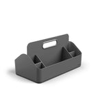Poppin - Organizer Caddy, gris foncé-Poignée de transport pour une portabilité facile