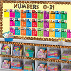 TREND enterprises, Inc. - Ensemble d'apprentissage Animals Count 0-31-Les cartes numérotées mesurent 20,3 cm x 13,3 cm