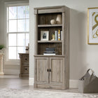 Sauder Palladia Bibliothèque avec portes - 4 tablettes - 71.85" H - Finition Split Oak (424813)-71.85"H x 29.37"W x 13.9"D