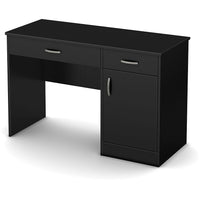 South Shore – Petit bureau Axess, noir pure-BONNE SURFACE DE TRAVAIL: profitez d’une surface de travail assez grande pour accueillir votre ordinateur portable et votre écran! Vous ne serez pas tout coincé pour travailler.