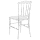 Chaise empilable Napoléon Flash Elegance couleur cristaux de glace-Finition glacée transparente