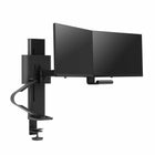 Support de bureau pour moniteur double TRACE d’Ergotron 45-631-224 - Noir mat-Montage sur bureau pour moniteur double. Pour moniteurs