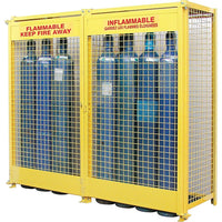 Kleton - Armoires Pour Cylindres À Gaz, Nbre De Bouteilles: 20, 88po , 30po , 74po , Jaune-Couleur Jaune