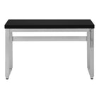 Monarch Specialties - 7684 Bureau 48 po L - Hauteur Adjustable Noir/Metal Argent-7