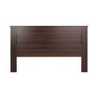 Prepac - Tête de lit à panneau plat EHFK-1301-1, très grand lit, espresso-Finition laminée d'une couleur espresso riche