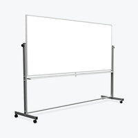 Tableau blanc mobile magnétique double face Luxor 96 "x 40"-Surface magnétique des deux côtés